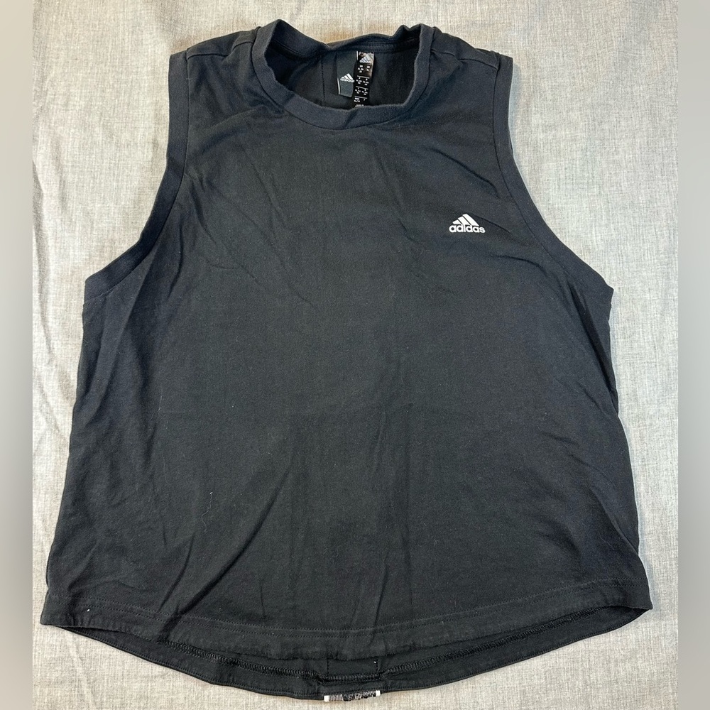 Adidas Black Sleeveless Athletic Top Womans